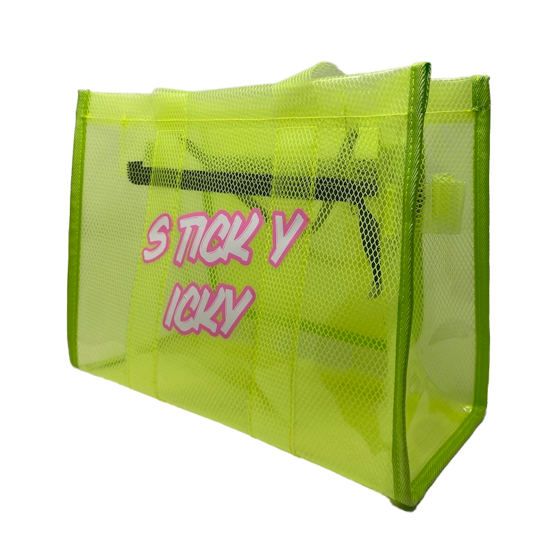 Sticky Icky Beach Tote Bag Green