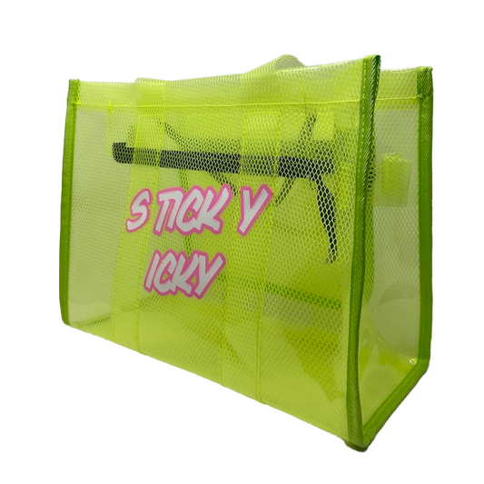 Sticky Icky Beach Tote Bag Green