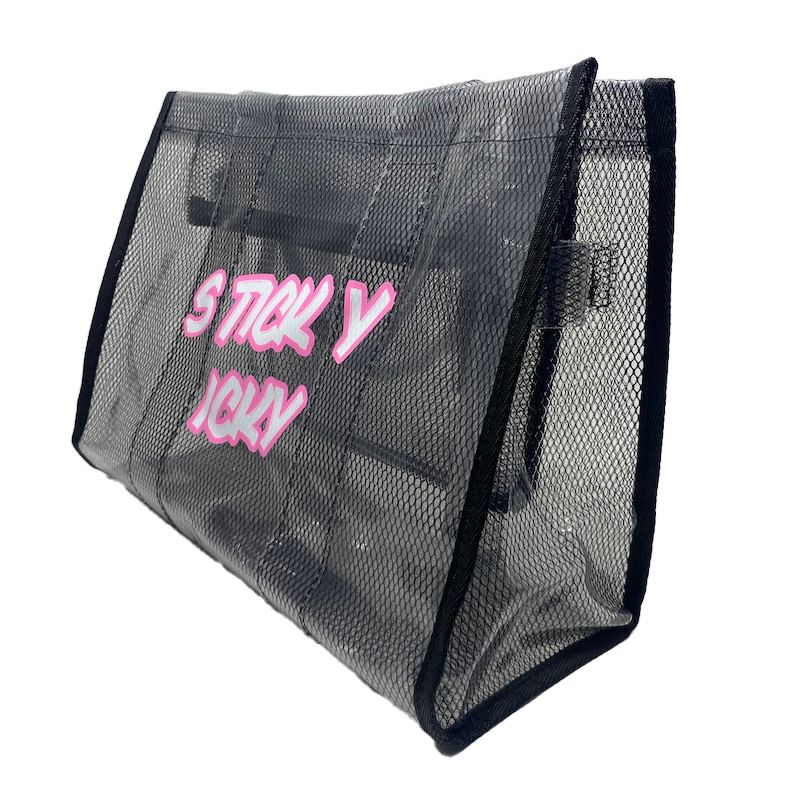 Sticky Icky Beach Tote Bag Black