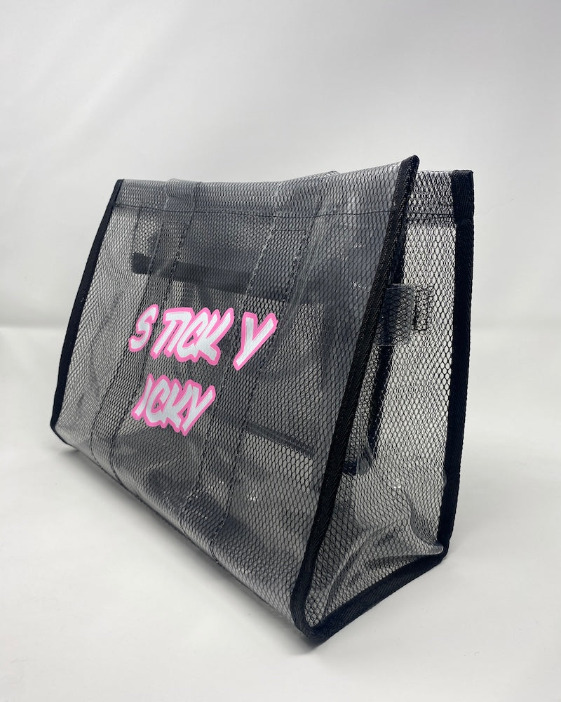 Sticky Icky Beach Tote Bag Purple